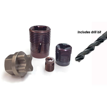 Permanent Platen Thread Insert with Drill Bits (mm) - Plastics Solutions USA